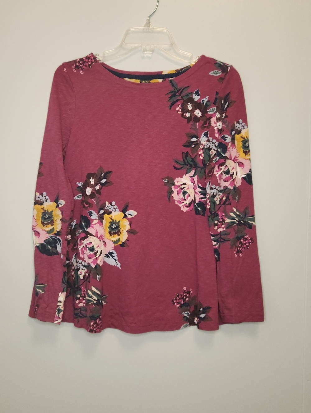 Joules Women's Floral Long Sleeve Top Size US6